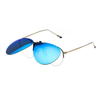 目戲（EYEPLAY）太阳镜夹片 宝岛眼镜男女款近视眼镜蓝色彩膜偏光司机开车驾驶镜 目戏JP3026-C17i