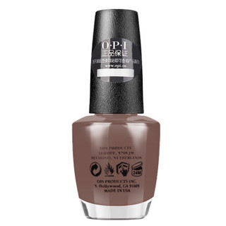 OPI 指甲油栗子褐 15ml 浅灰褐色NLB85 持久不掉色快干无毒不可剥美国正品美甲(新老包装更换随机发货)