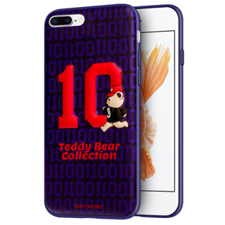 泰迪珍藏 苹果8/7Plus手机壳 iPhone8/7Plus保护套 卡通可爱全包防摔立体壳个性创意 10号棒球手
