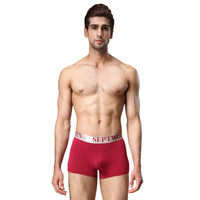 SEPTWOLVES 七匹狼 男士内裤 男款莫代尔中腰透气运动平角星期裤七条  多色 95040-7 XXL