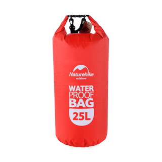 NH 户外15-25升防水袋 游泳包 户外多功能漂流袋 防水收纳袋 红色 25L