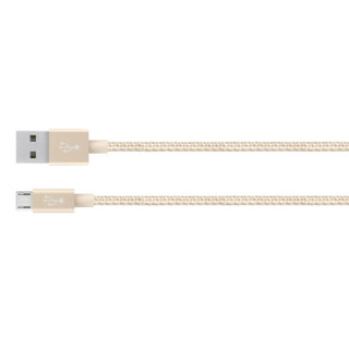 贝尔金（BELKIN）安卓数据线Micro USB接口金属质感高速充电快速传输充电线适用华为/小米/vivo三星金色1.2米