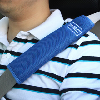 WRC汽车安全带套护肩套装加长 四季透气 保险带套对装内饰用品 灰色