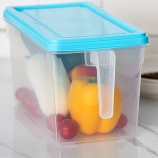 南极人 Nanjiren 冰箱收纳盒抽屉式鸡蛋盒食品冷冻盒厨房收纳盒保鲜塑料储物盒 2只装4500ML NJR645