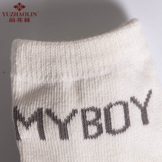 俞兆林 YUZHAOLIN 儿童袜子 男女童精梳棉袜宝宝五双装中筒短袜 MY BOY（男） L码6-8岁（17-19cm）