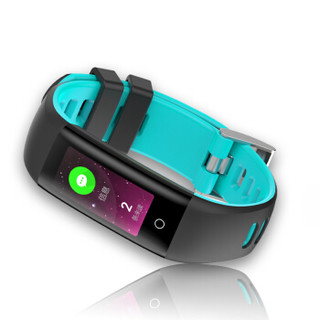 golife care3 彩屏触摸式手环手表心率血压睡眠监测智能提醒腕带  蓝色