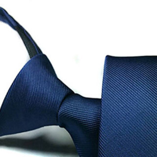 GLO-STORY 拉链领带 5cm男士韩版懒人方便易拉得领带礼盒装MSL814055 藏青色