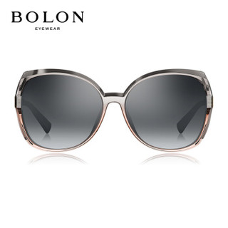 暴龙BOLON太阳镜女款安妮海瑟薇同款时尚太阳眼镜蝶形框墨镜BL5018C13
