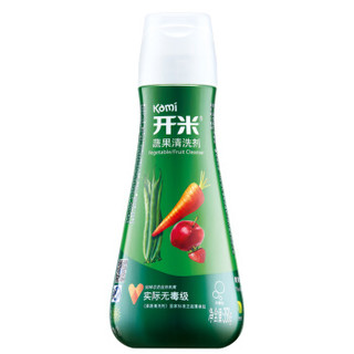 开米（kami）蔬果清洗剂清洁剂 果蔬净清洗液 洗洁精(无香型) 350g 瓶装
