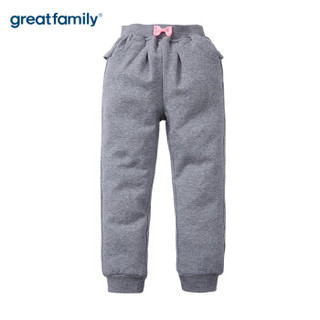 歌瑞家（greatfamily）A类童裤女童长裤可爱女宝宝针织长裤子 灰色90