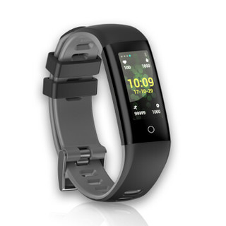 golife care3 彩屏触摸式手环手表心率血压睡眠监测智能提醒腕带  灰色