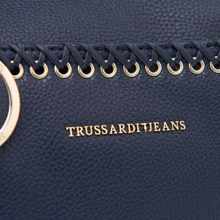 Trussardi 杜鲁萨迪 女士蓝色聚氨酯编织手提包75B00279 9Y099999 U280 NR