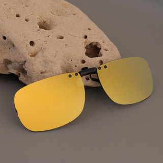 变形金刚 驾驶眼镜 近视偏光太阳眼镜夹片 防眩光开车专用墨镜 尼龙经典款（金色）T18