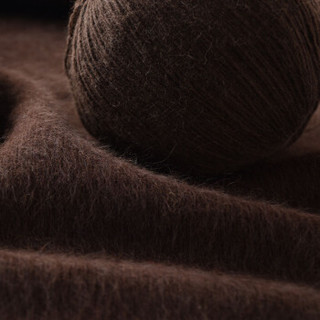 牧心 羊绒线 毛线 16/3中粗线 手编机织均可 婴儿宝宝毛线 围巾线Z03 咖啡色