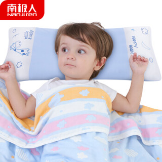 南极人(Nanjiren) 婴儿枕头儿童枕头加长枕头0-1-3-6岁宝宝枕头荞麦两用四季幼儿园枕头