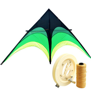 爸爸妈妈（babamama）潍坊风筝 线轮配件 儿童户外玩具 玻璃钢杆 2米大草原风筝 带风筝线轮含300m线 B7020
