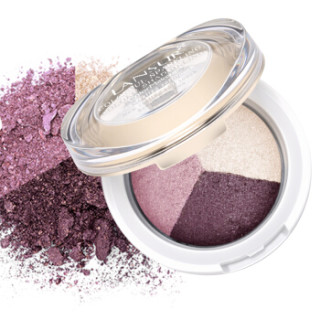 商品兰瑟lansur琉晶绚彩眼影 烂漫花紫5g (3色眼影少女系哑光卧蚕珠光