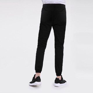 Markless 休闲裤男黑色束脚运动休闲裤小脚卫裤CLA8806M黑色170/M（2.4尺）