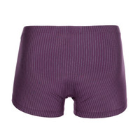 BODYWILD （1条）男士内裤莫代尔商务条纹中腰平角裤 ZBN23JB1 葡萄紫170 (紫色、S、平角裤、其他)