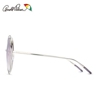 花雨伞（Arnold Palmer）花雨伞太阳镜女士款墨镜驾驶镜2018新款AP11704 C109-镍白-镍白/紫色