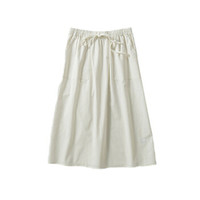 INMAN 茵曼 夏装日系气质范大口袋小A型松紧腰半身裙女 18821|10205