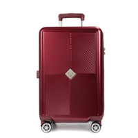 antler 安特丽 商务拉杆箱男女士行李箱 20英寸登机箱万向轮旅行箱PC密码箱包 A852 红色