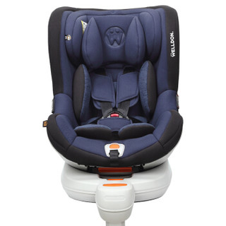 惠尔顿（Welldon）汽车儿童安全座椅 0-4岁 360度旋转 ISOFIX接口 茧之爱 星耀蓝