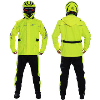 MOTOBOY摩托车雨衣雨裤防暴雨户外舒适透气骑行分体套装四季旅行装备 RJP01 黄色 XL
