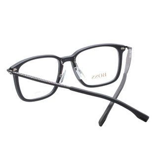 雨果博斯（HUGO BOSS）眼镜框 男士商务黑色板材近视眼镜架超轻方框潮款光学镜框 0950/F-003/18-53