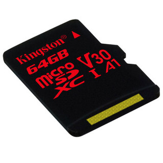 金士顿（Kingston）64GB TF(Micro SD)  存储卡 U3 C10 A1 V30 4K 极速版 读速 100MB/s APP运行更流畅