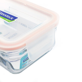 Glasslock韩国进口钢化玻璃保鲜盒耐热微波炉饭盒套装 两件套赠餐包(395ml+1020ml)/GL1951