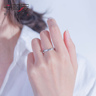 卡蒂罗莫比乌斯环925银戒指情侣纯银一对男女戒子活口求婚纪念日礼物送女友