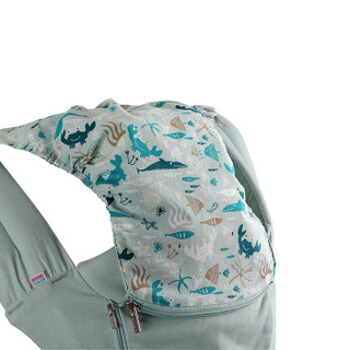 babycare婴儿背带多功能四季款抱带抱婴双肩透气款宝宝腰凳背婴带 （海洋款） 9895海底雅粉