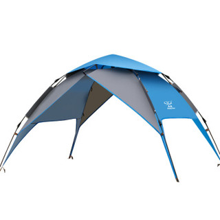 盛源（SHENGYUAN）帐篷 户外双人全自动双层防雨露营休闲帐篷 蓝灰色