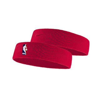 NIKE耐克NBA男女防汗吸汗发带 篮球头带 运动健身头巾 网球羽毛球吸汗头带NKN02654OS 红色