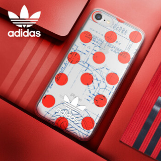 adidas（阿迪达斯）iPhone8 时尚波点手机壳 苹果7硅胶全包软壳 流行潮款TPU防摔防滑保护套 透明波点
