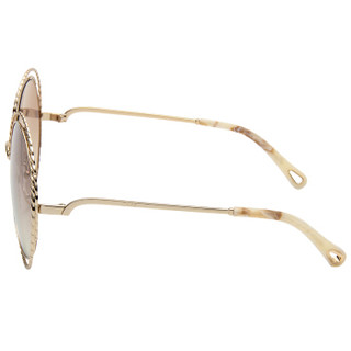 CHLOE 蔻依 女款太阳镜金色镜框茶色渐变镜片眼镜太阳镜 CE114ST 810 58mm