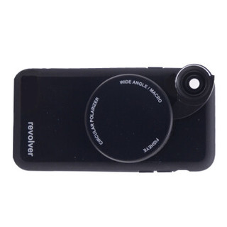 思拍乐（Ztylus） iphone 7/8  通用 广角微距鱼眼偏振4合1 苹果手机镜头套装 经典黑