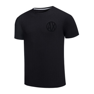 ARMANI EXCHANGE阿玛尼奢侈品男士短袖针织T恤衫3ZZTFK-ZJH4Z BLACK-1200 XL