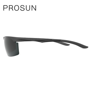 保圣（prosun）太阳镜 铝镁运动镜男士司机驾驶镜高清偏光墨镜 PS9019 C10镜框砂黑/镜片绿色