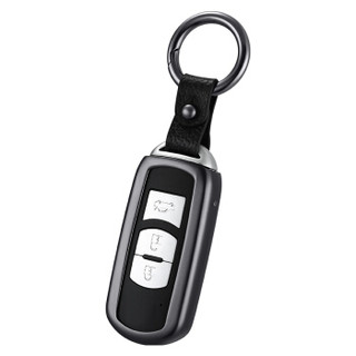 卡莱饰 马自达CX-4钥匙包 专车专用钥匙环钥匙套钥匙扣钥匙链钥匙壳改装 灰色