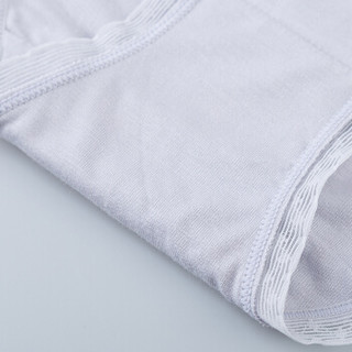 grace 洁丽雅 中低腰性感提臀蕾丝4条装素色混色三角裤  透气柔软舒适  J2001  混色 XL