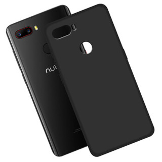 KOLA 努比亚Z18mini手机壳 微砂硅胶防摔软壳保护套 黑色