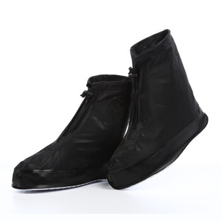南极人雨鞋套男女通用雨天防水鞋套黑色XL(40-41) 28.5CM19D026