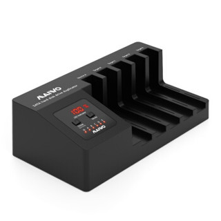 MAIWO 麦沃 K3095A 五盘位硬盘拷贝机 USB3.0硬盘座盒 支持2.5/3.5英寸机械/固态硬盘 带数字显示功能 黑色