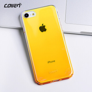 collen 苹果7/8手机壳 iPhone7/iphone8手机套 新款流光iphone8防摔壳 炫彩渐变黄