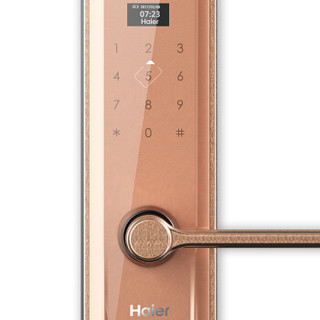 海尔（Haier）指纹锁 家用防盗门智能门锁密码锁 手机App远程控制电子锁 U5-U 玫瑰金