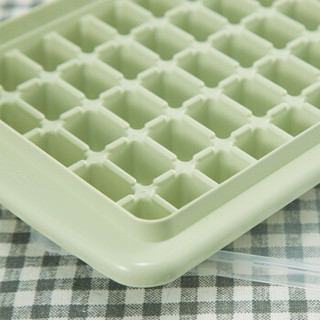 杰凯诺 厨房工具 创意55格冰格 带盖子冰箱制冰盒 DIY制冰器 绿色