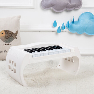 唯美（RENOPIA） 宝宝儿童玩具钢琴早教启蒙电子琴25键多功能可弹奏音乐1-3岁礼物白色