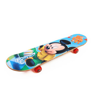 迪士尼(Disney)休闲滑板儿童四轮全闪刷街双翘板公路板米奇DCD71194-A